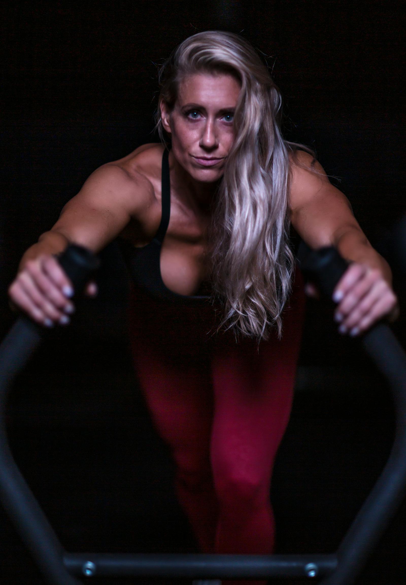 Illustrative stock photo of a woman training in a gym